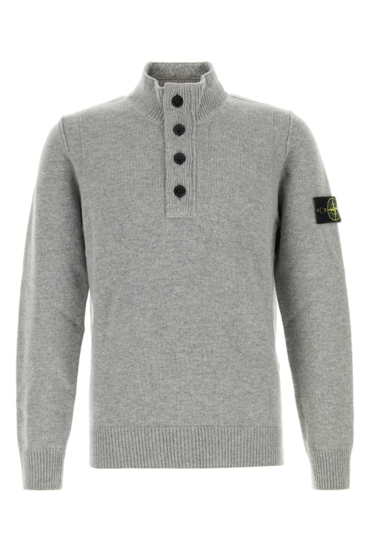 Grey wool blend sweater STONE ISLAND (L2S155100040S00A3)
