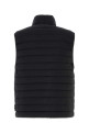 Black stretch nylon down jacket Black STONE ISLAND (L2S15G100011S0183)