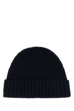 Midnight blue cashmere beanie hat Black STONE ISLAND (L2S15N100006S01FF)