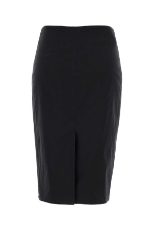 Black stretch poplin skirt Black MIU MIU (MG2776SOOO6472)