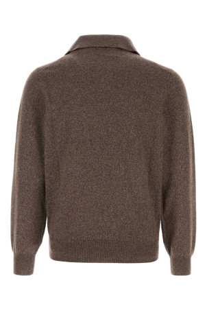Melange brown cashmere sweater BRUNELLO CUCINELLI (MQS203805)