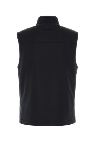 Midnight blue polyester Motorin sleeveless jacket ZEGNA (RE7TC5A47127)