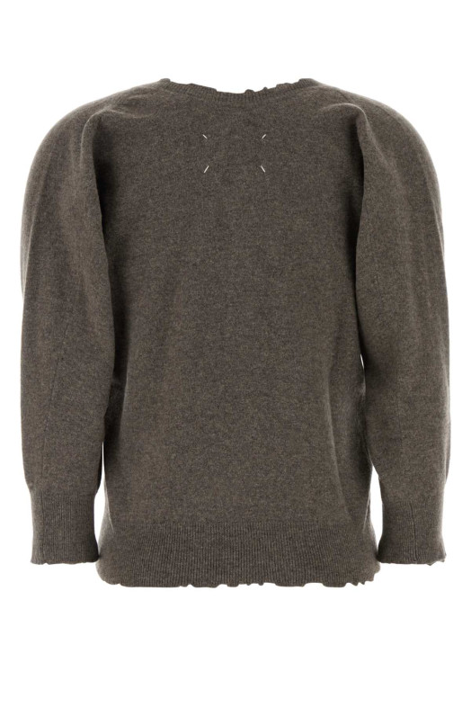 Свитер из шерсти цвета «грязь» MAISON MARGIELA (S29HN0019M13337)