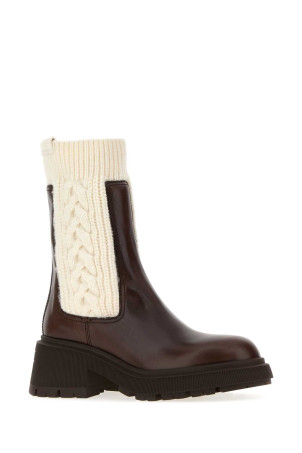Brown leather Tamia boots JIMMY CHOO (TAMIAFLATTQA)