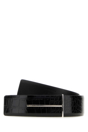Black leather reversible belt TOM FORD (TB331LCL632S)