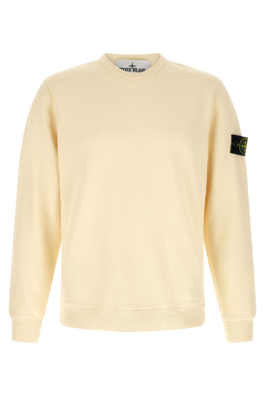 'Badge Stone Island' sweatshirt White