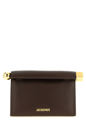 'Le Sac Rond Carré' clutch Brown