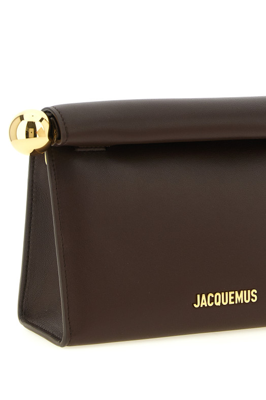 'Le Sac Rond Carré' clutch Brown
