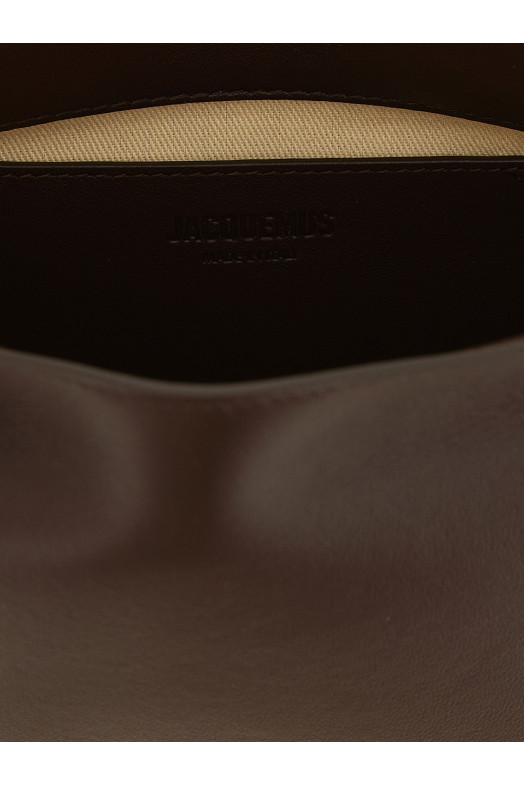 'Le Sac Rond Carré' clutch Brown