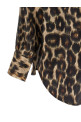 Jaguar print shirt Brown
