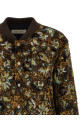 'Valtor' bomber jacket with embroideries and beads Brown