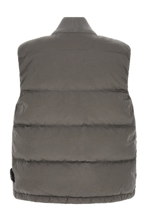 Crinkled effect vest Gray