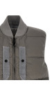 Crinkled effect vest Gray
