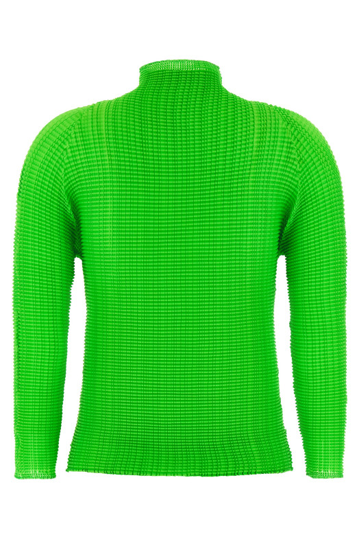 'Wooly Pleats-68' blouse Green