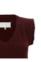 Distressed vest Bordeaux