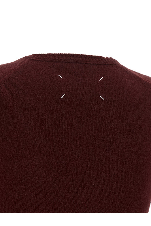 Distressed vest Bordeaux