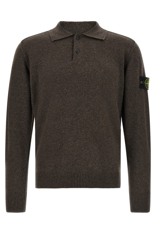 'Badge Stone Island' polo shirt Brown