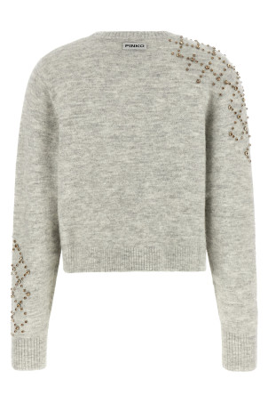 Rhinestone sweater Gray