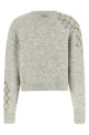 Rhinestone sweater Gray