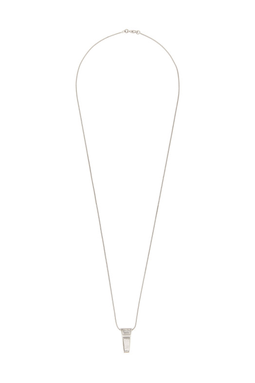 'Mini Crystal Trunk' necklace Silver