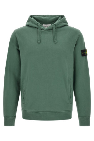 'Badge Stone Island' hoodie Green