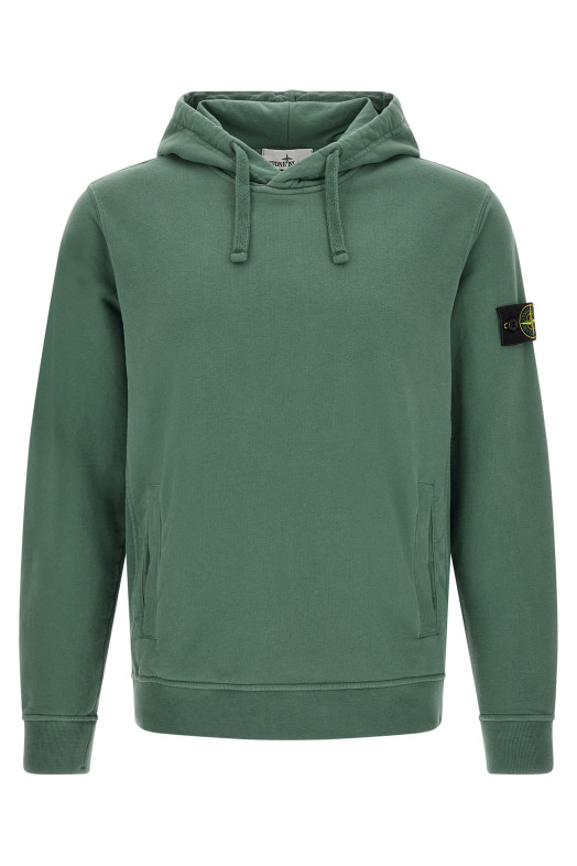 'Badge Stone Island' hoodie Green