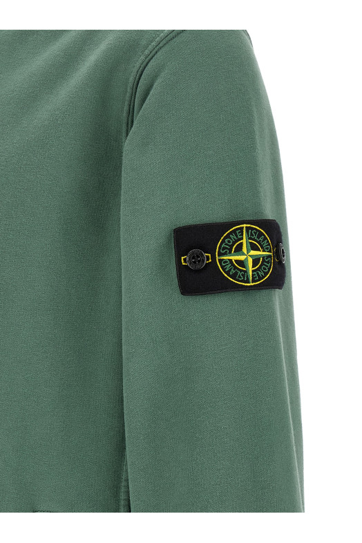 'Badge Stone Island' hoodie Green