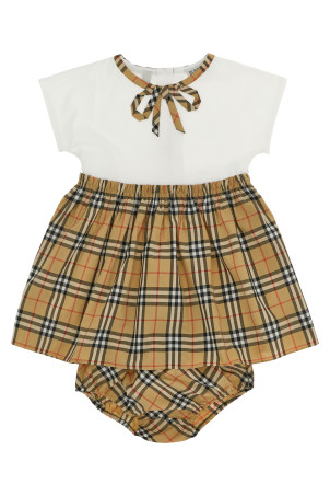 'Deborah' bloomer dress + short set Beige