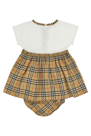 'Deborah' bloomer dress + short set Beige