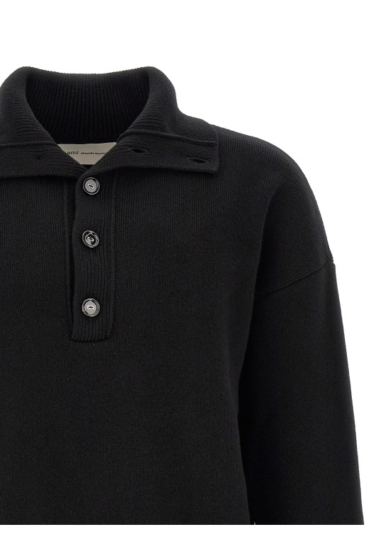 'Ami de Cœur' patch sweater Black