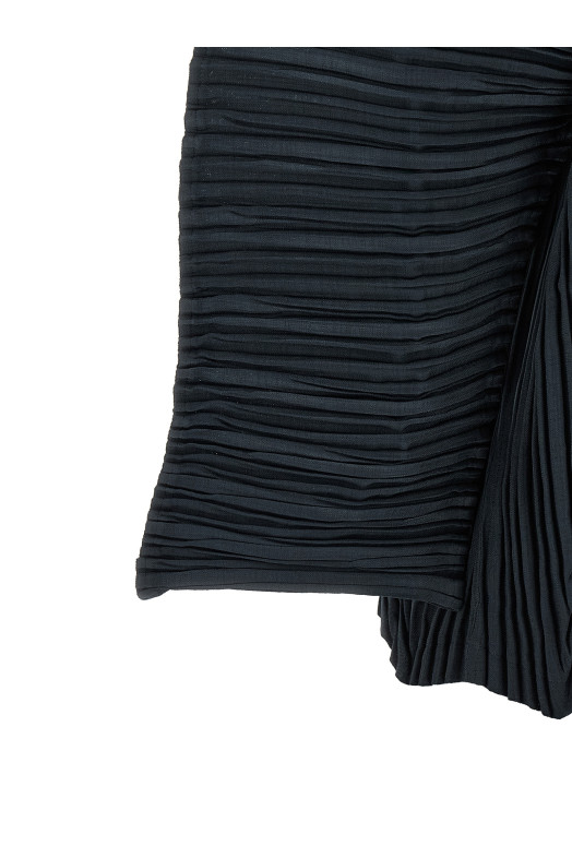 'Unfurling Pleats' cardigan Black