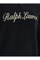 Italic logo polo shirt Black