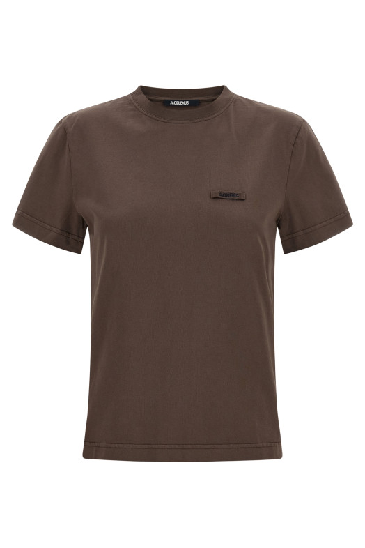 'Le T-shirt Gros-Grain' T-shirt Brown