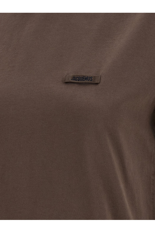 'Le T-shirt Gros-Grain' T-shirt Brown