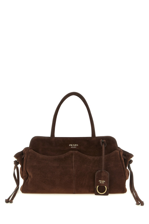 Большая сумка через плечо «Prada Carry», коричневая 1BG650VMOY2C4SF0003