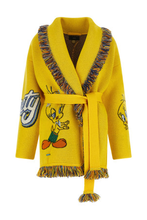 Alanui x Looney Tunes 'Hula Tweety' cardigan Yellow
