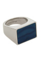 'Singet' ring with stone Blue