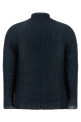 'Wooly Pleats-68' cardigan Blue