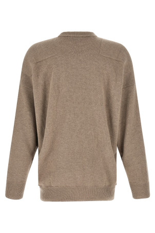 Mélange wool sweater Beige