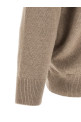 Mélange wool sweater Beige