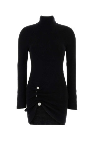 Black wool mini dress Black GIUSEPPE DI MORABITO (07PFKND418X16760)