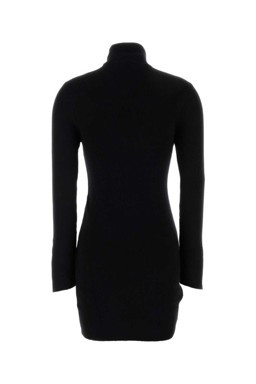 Black wool mini dress Black GIUSEPPE DI MORABITO (07PFKND418X16760)