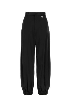 Black stretch satin pant Black GIUSEPPE DI MORABITO (07PFPA16316707)