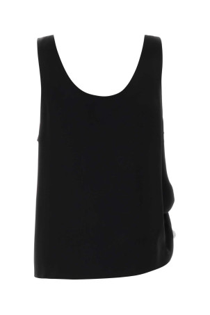 Black satin top Black GIUSEPPE DI MORABITO (07PFTO190X16707)