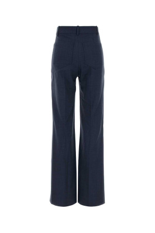 Blue twill Alina pant VICTORIA BECKHAM (1226WTR005115D)