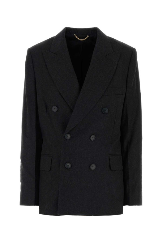 Charcoal wool Beatrice blazer VICTORIA BECKHAM (1324WJK005568C)