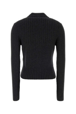 Кардиган из смеси графитовой шерсти VICTORIA BECKHAM (1326KJU007313A)