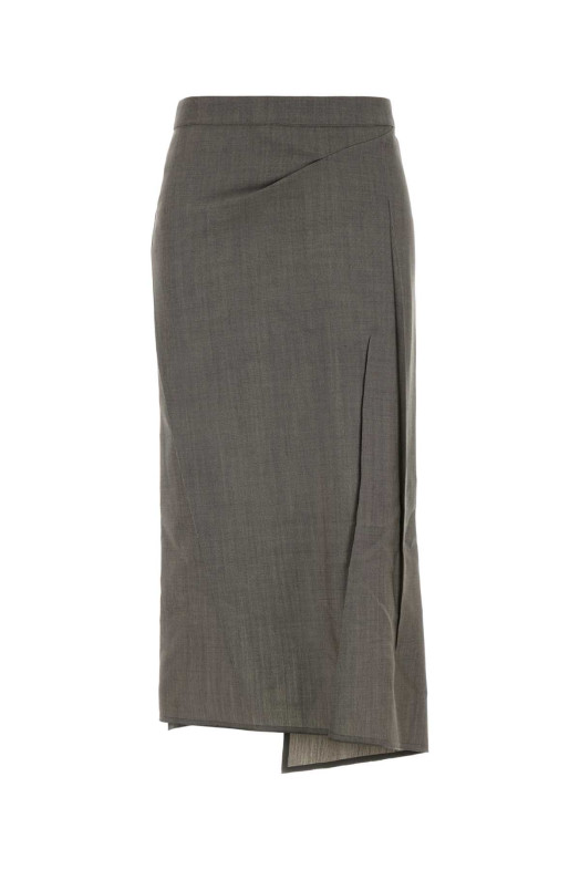 Dove grey wool blend skirt VICTORIA BECKHAM (1326WSK007362C)