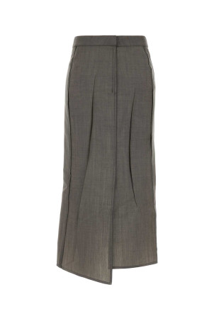 Dove grey wool blend skirt VICTORIA BECKHAM (1326WSK007362C)