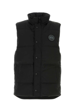 Black cotton blend Garson sleeveless down jacket CANADA GOOSE (2081MB)